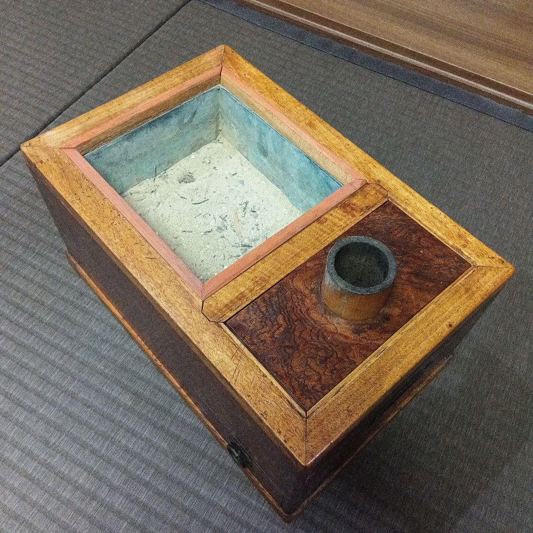 「ビィンテージ アンティーク」古美術 骨董 古道具 デスプレー 煙管盆 実使用品