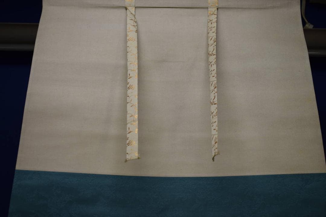 真作/萓山/雪景山水図/布袋屋掛軸HH-282