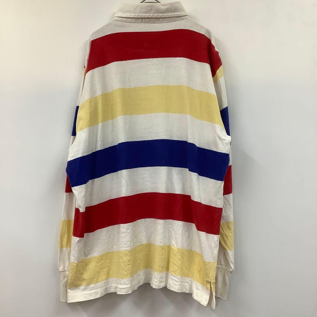 ウールリッチ Woolrich 長袖 ボーダー ラガーシャツ マルチカラー