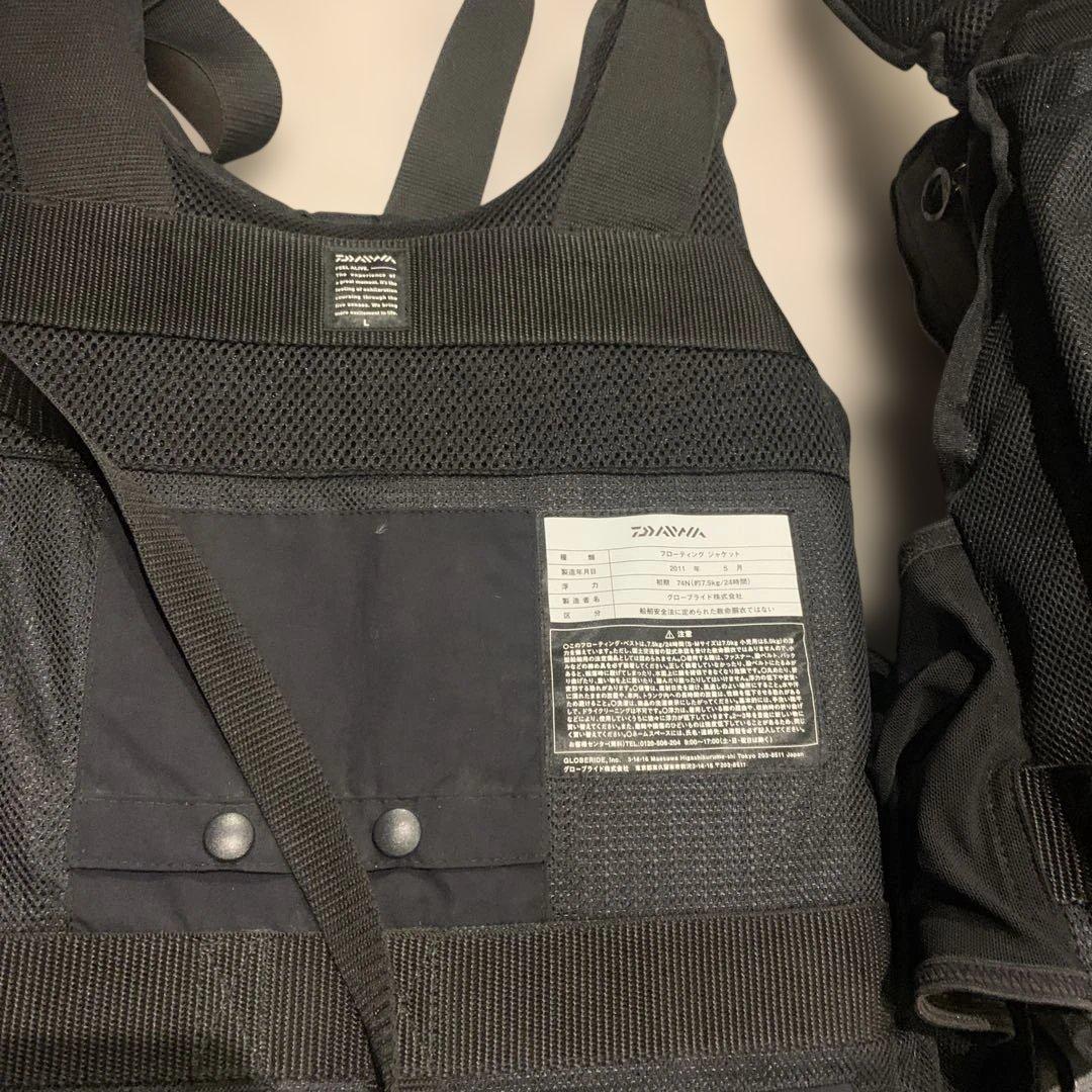 DAIWA ブラック フィッシングベスト3本セット