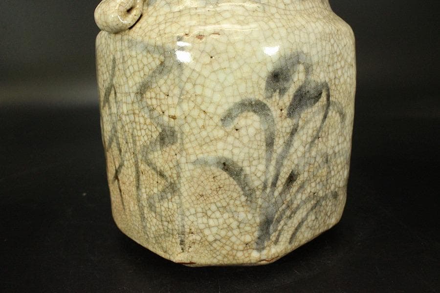 茶道具 絵志野 水指 時代物(ZE574)