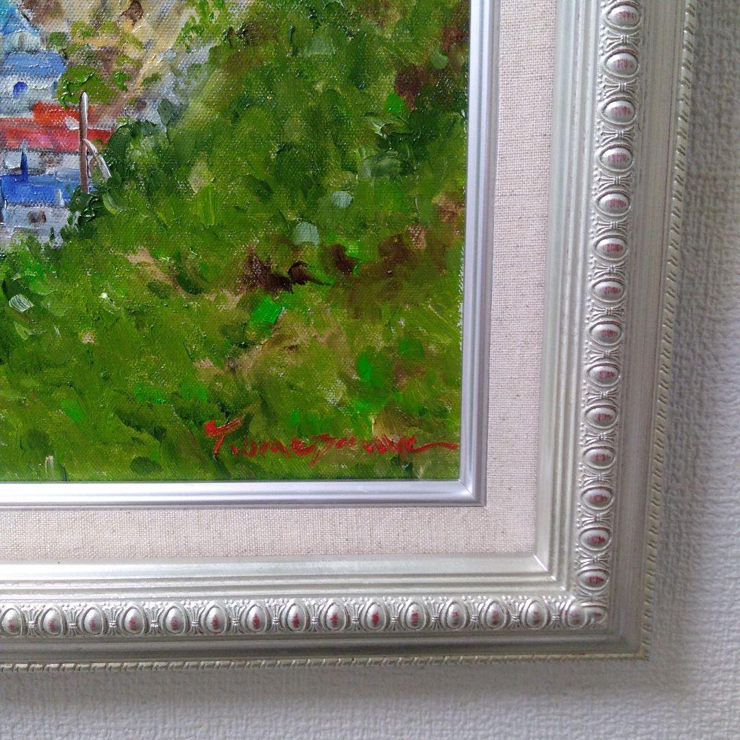 肉質油絵　横　F8 竜飛風景　梅沢民雄　額装仕上げ品