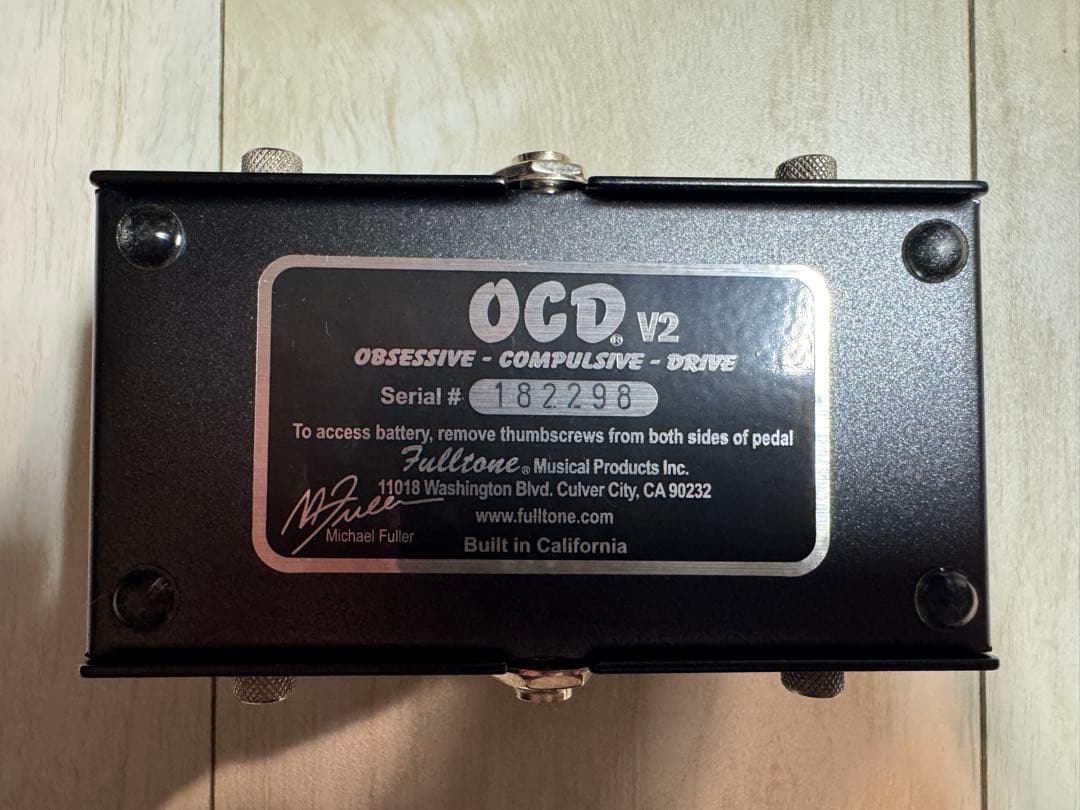 【未使用品】Fulltone OCD v2 Black CME
