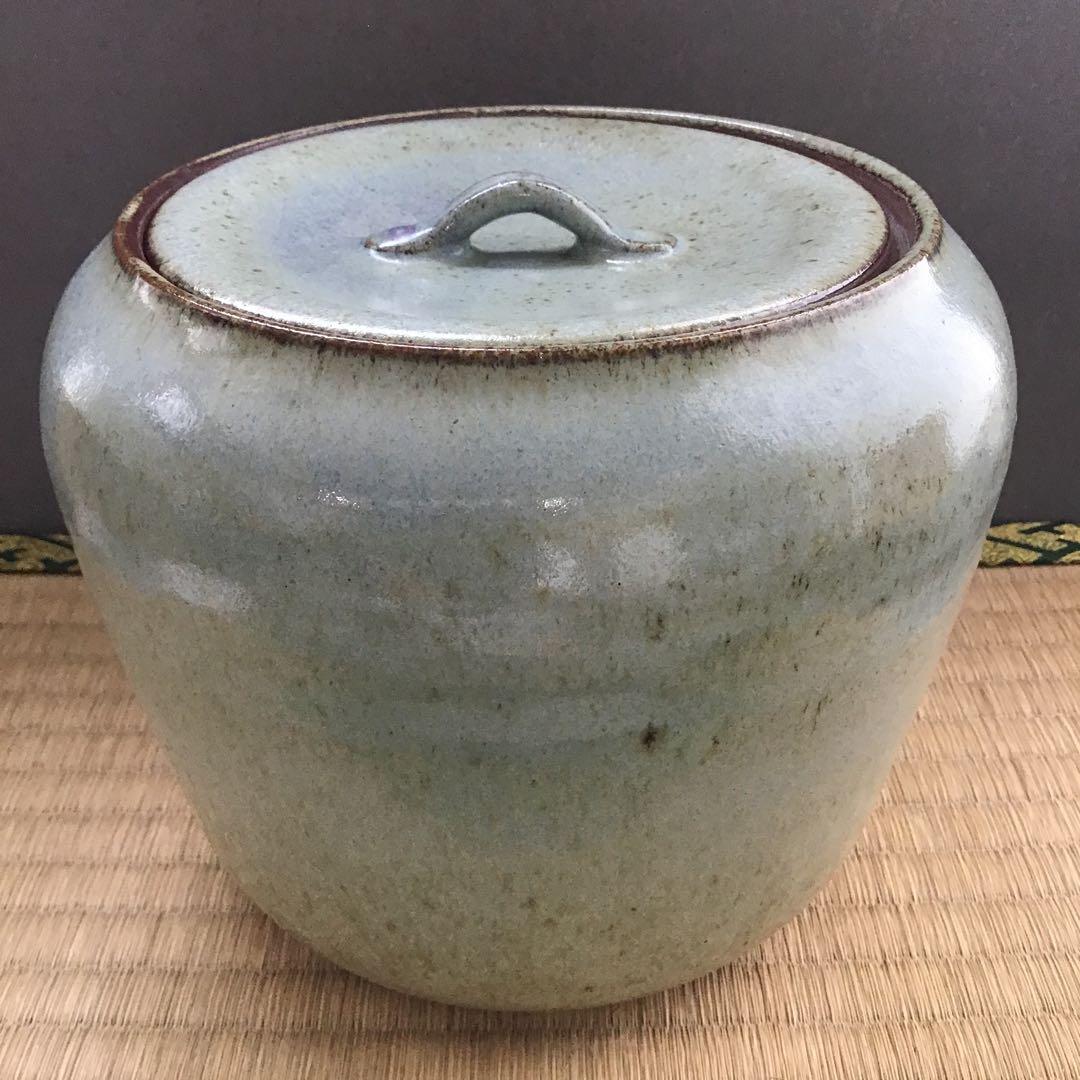 茶道具　水指　伊勢　美夜之窯　八木秀夫作　栞　共箱　S63MS