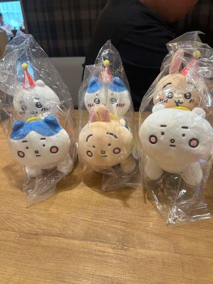 ちいかわらんど　　ちいかわ　ぴーぽぽぬいぐるみ　3種セット　ノベルティ付き