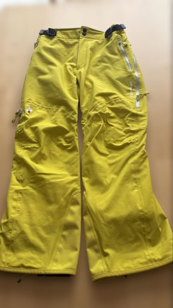 モンベル スキーパンツ ドライテック インシュレーテッドパンツ L-S 黄色