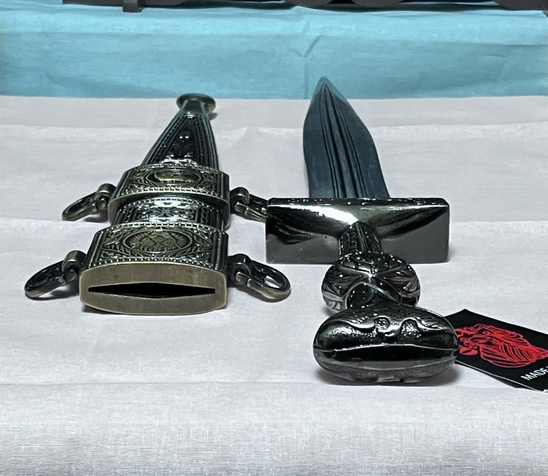 ※追記❷アリ：2本:新品未使用『エクスカリバー＆ダガー』DENIX製 模造刀剣類