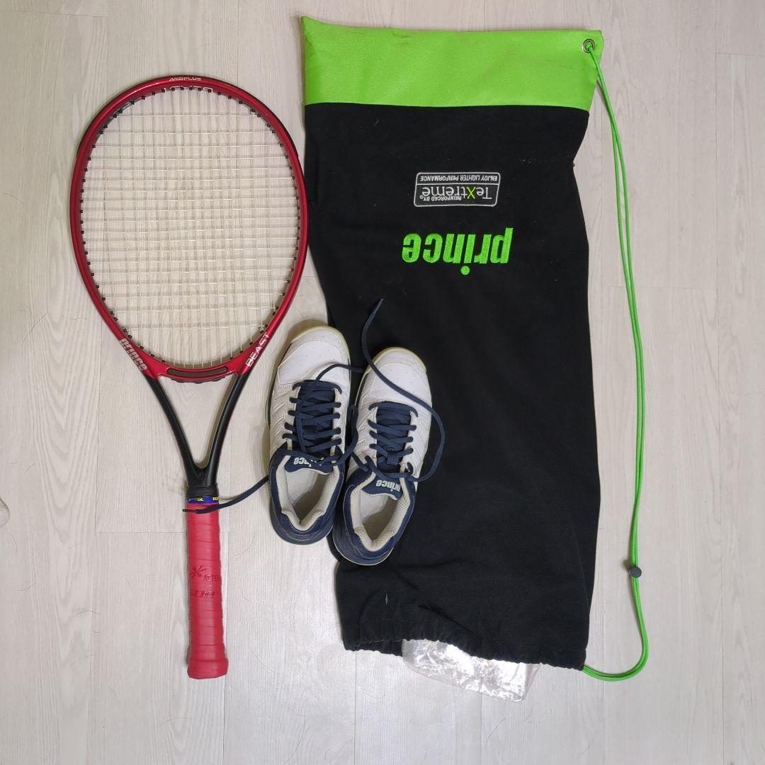 Prince テニスラケット シューズ バッグセット