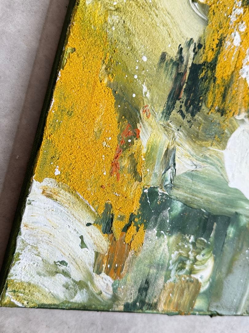 アクリル画テクスチャーアートno.105抽象画キャンバスアートパネル秋