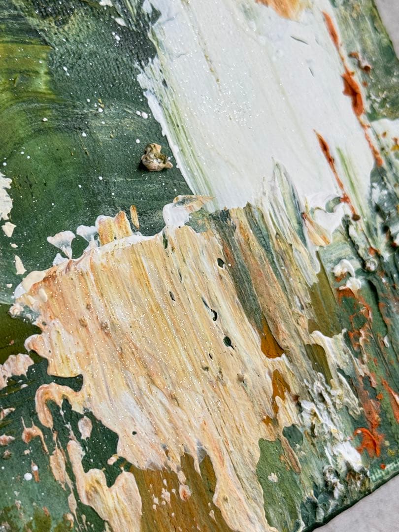 アクリル画テクスチャーアートno.105抽象画キャンバスアートパネル秋