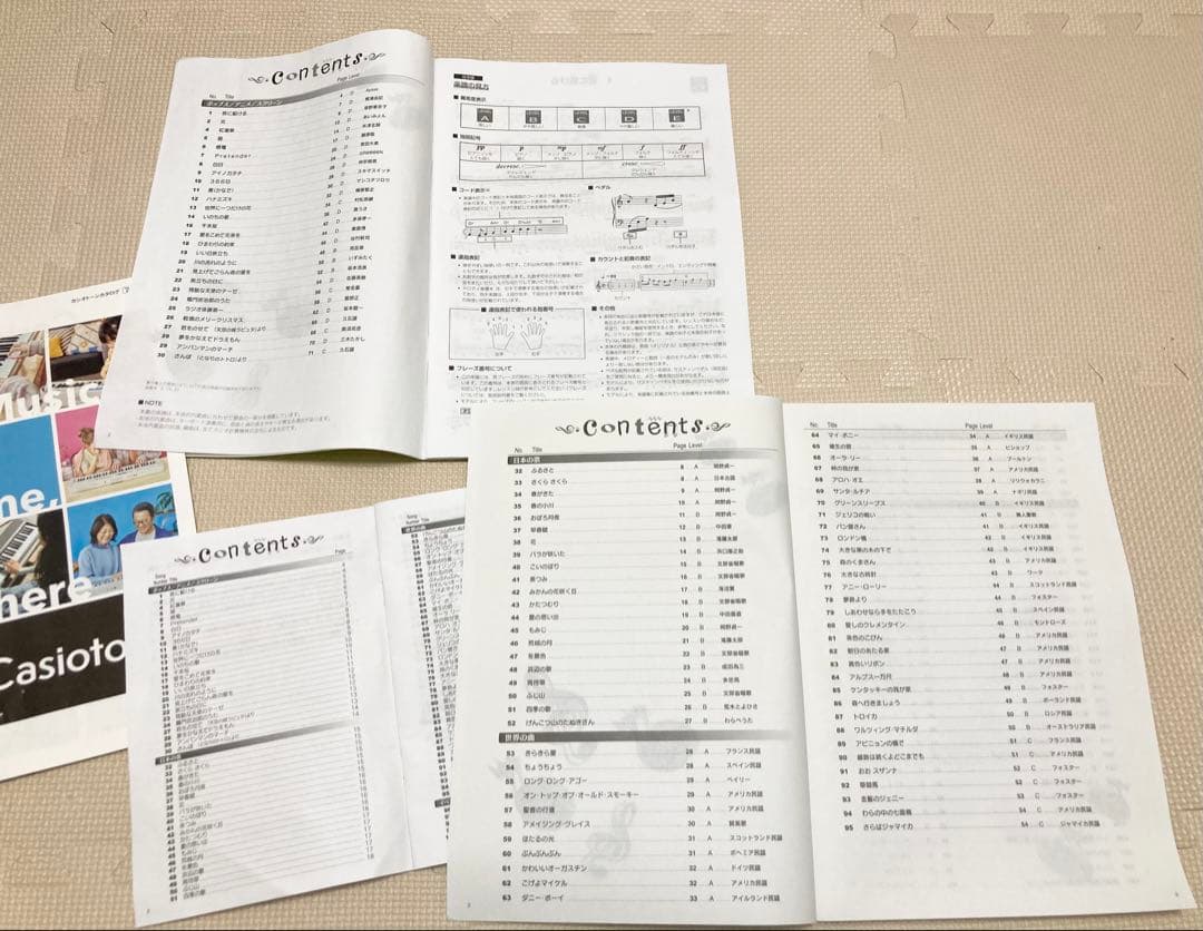 カシオ　光ナビゲーション電子キーボード　CASIO LK-520 曲数アプリ機能