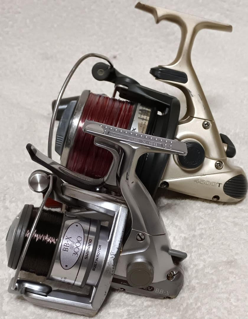 シマノBB-X3000EVレバーブレーキリール&ダイワエンブレムX4500T