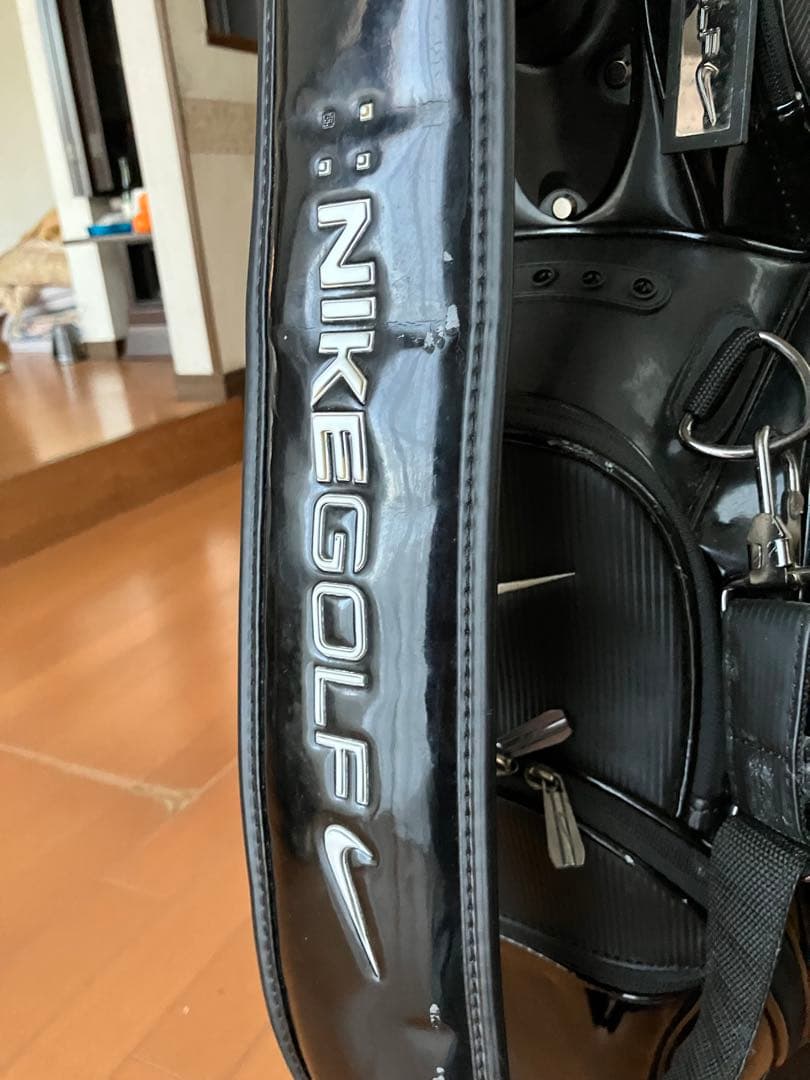 Nike Golf キャディバッグ 黒 光沢仕上げ