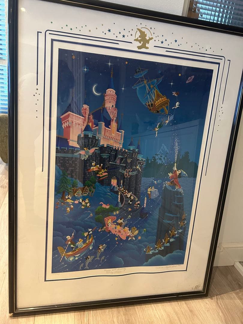 Happy 60th Birthday Walt Disney シルクスクリーン