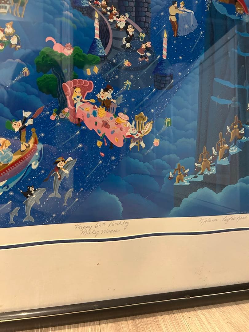 Happy 60th Birthday Walt Disney シルクスクリーン