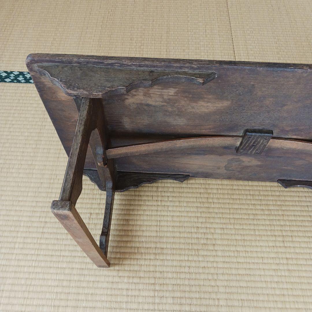 (希少古家具) アンティーク文机　明治~大正　寺子屋机(天神机)