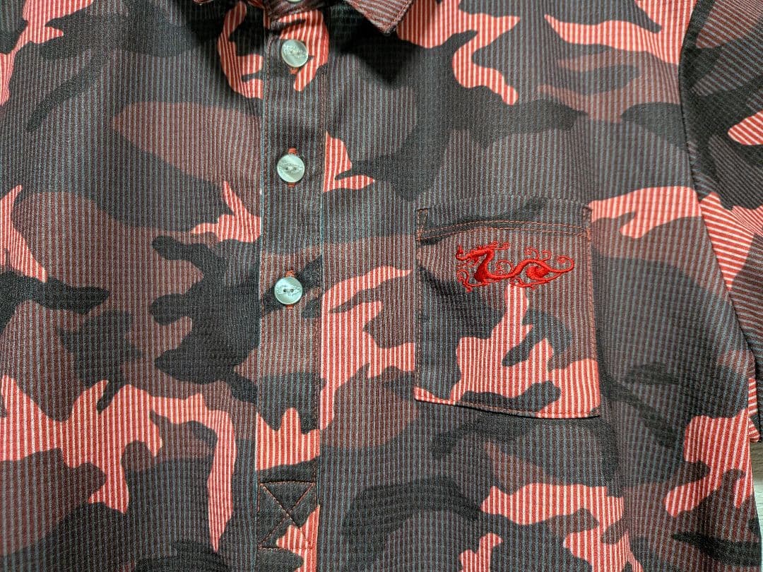 ダンスウィズドラゴン サイズ4 迷彩 半袖上下セット スカパン 大きめLL