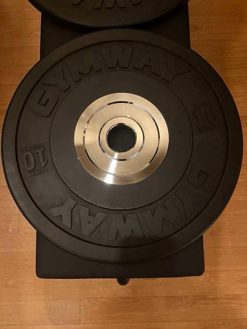 GYMWAY ジムウェイ 10㎏×2枚セット 薄型トレーニングバンパープレート