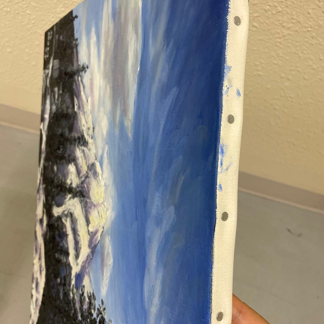 油彩画 山の風景 2016年制作