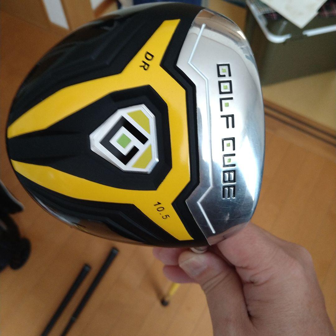 GOLF CUBE ゴルフバッグ+ クラブ１０本+新品ゴルフボール３ダース付