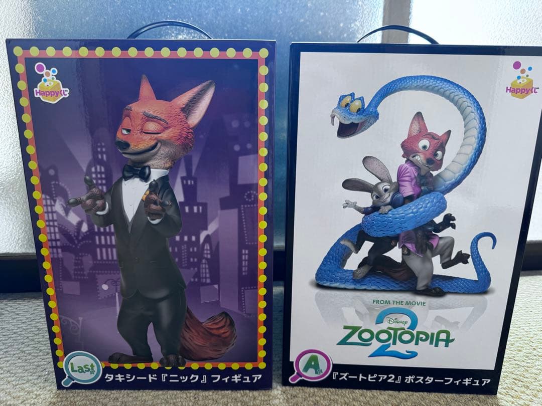 ズートピア　フィギュアセット ニック・ワイルド & ジュディ・ホップス