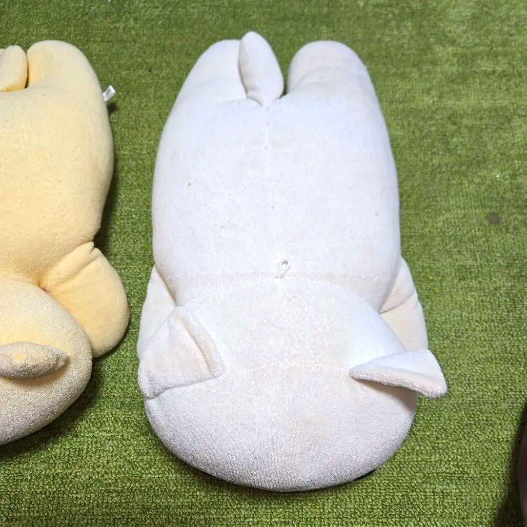 にゃんにゃんにゃんこ にゃんこ茶屋 ぬいぐるみ クリーム色 白 ②点セット