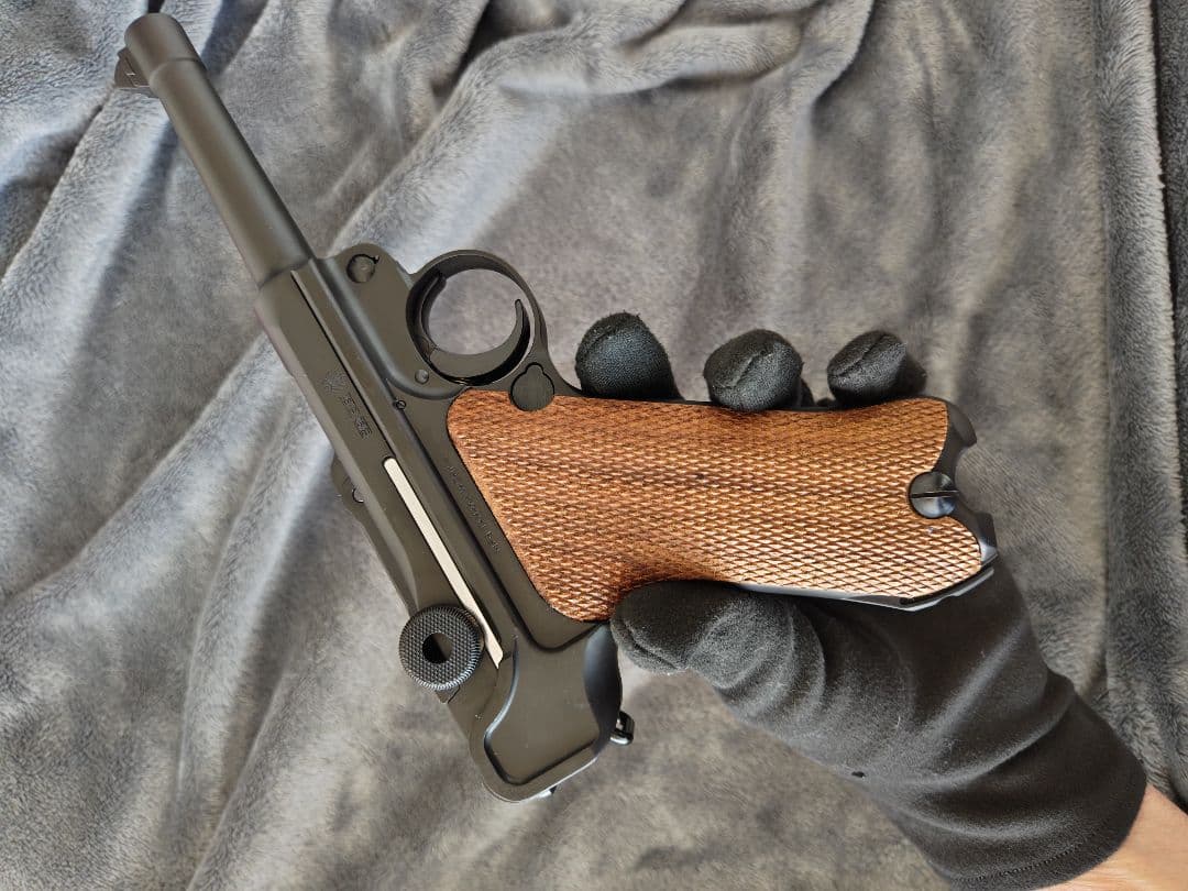 TANAKA LUGER P08 4inch HW ガスブロ マグ無 木グリ