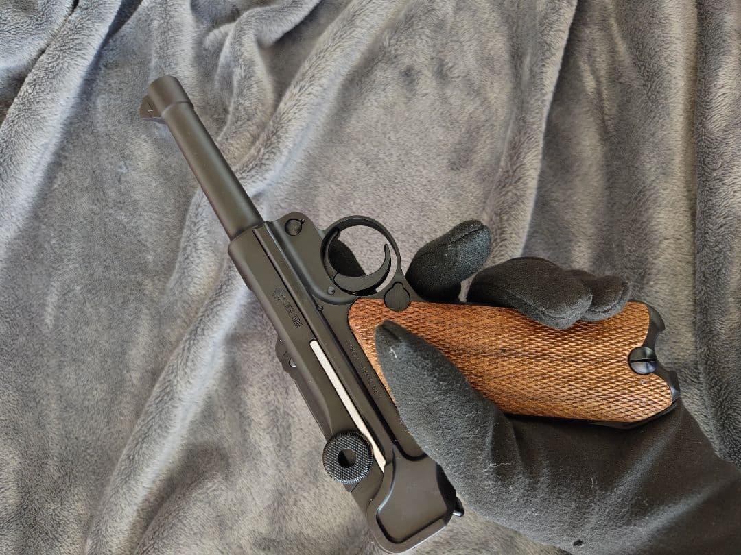 TANAKA LUGER P08 4inch HW ガスブロ マグ無 木グリ