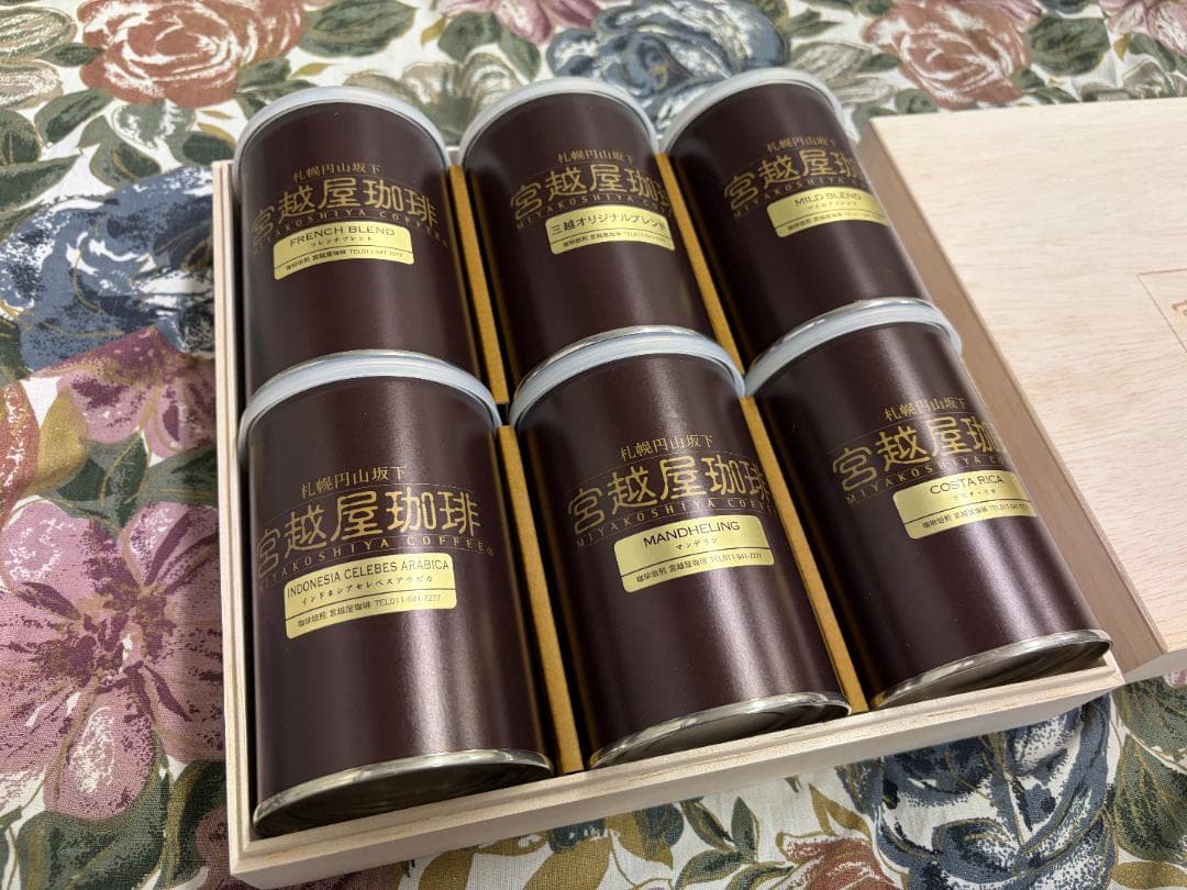 円山坂下 宮越屋珈琲 MIYAKOSHIYA COFFEE 6缶セット