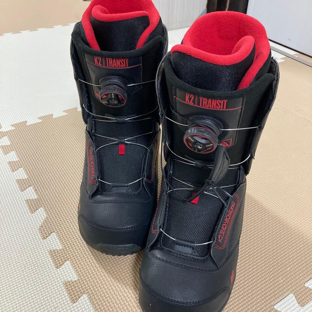 K2 Transit スノーボードブーツ ブラック/レッド 27.5cm