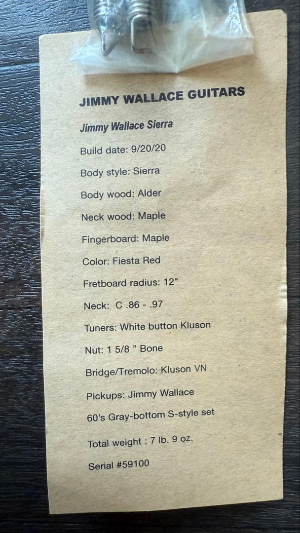 ギター Jimmy Wallace Sierra