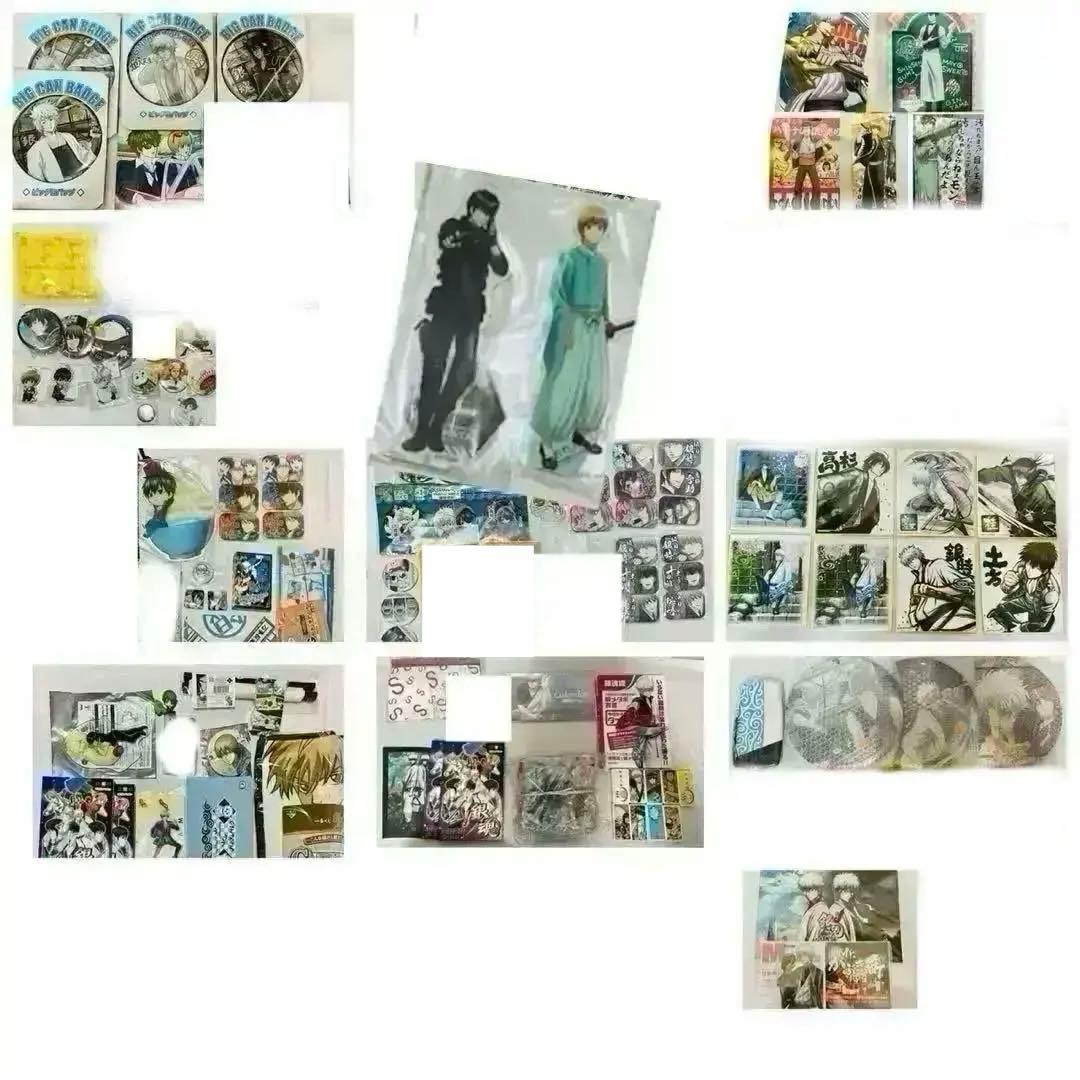 ★銀魂　グッズ纏め売り　銀時土方沖田高杉神威神楽近藤桂 アクリルスタンド缶バッジ