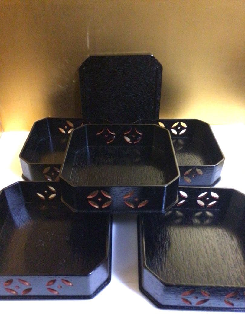 茶道具 七宝透かし 縁高 紙箱付き