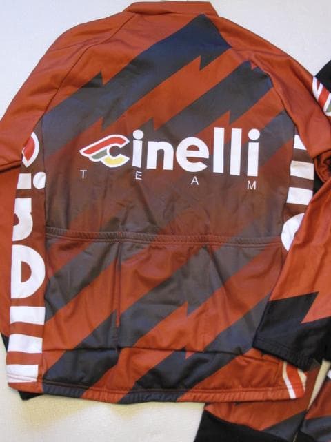 Cinelli 長袖ジャージ ビブタイツ Santini 上下セット