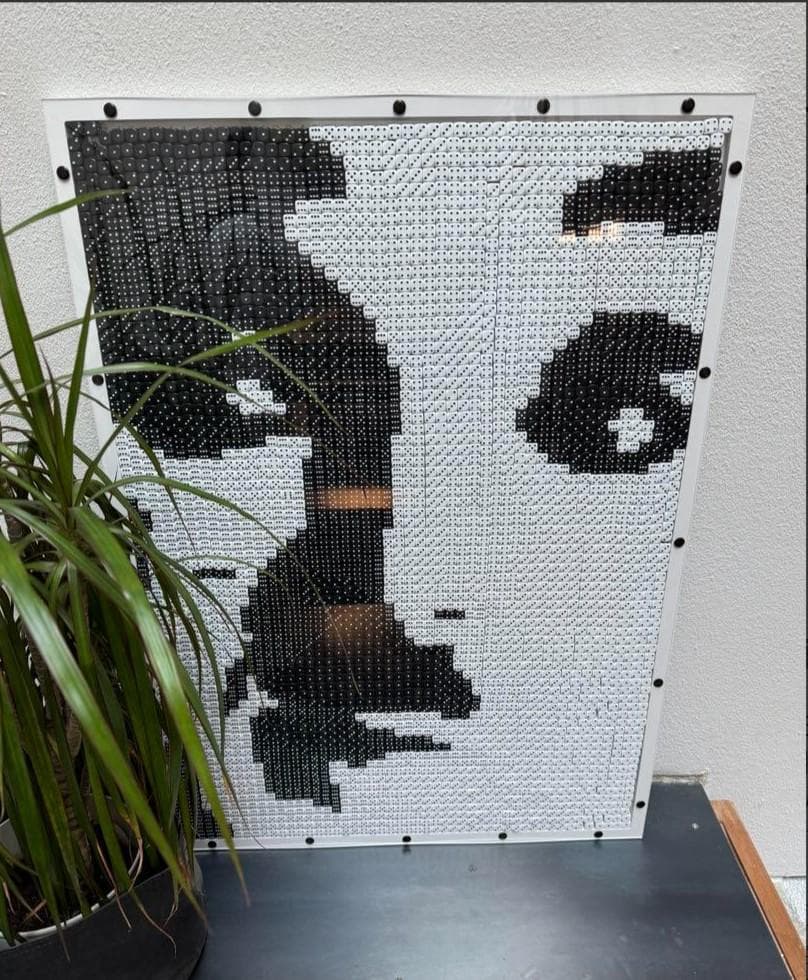 【モダン】チャーリー・チャップリン（サイコロ モザイクアート）