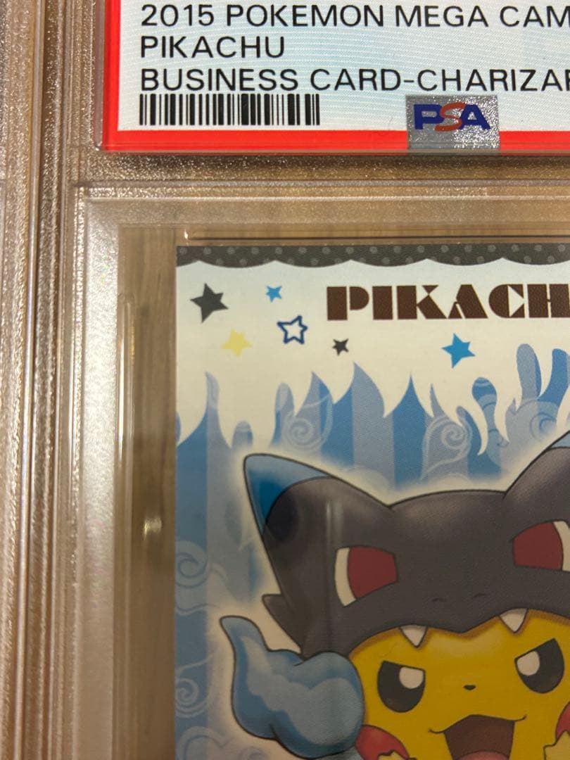 PSA10☆ポンチョを着たピカチュウ★名刺カード メガリザードン ポンチョ