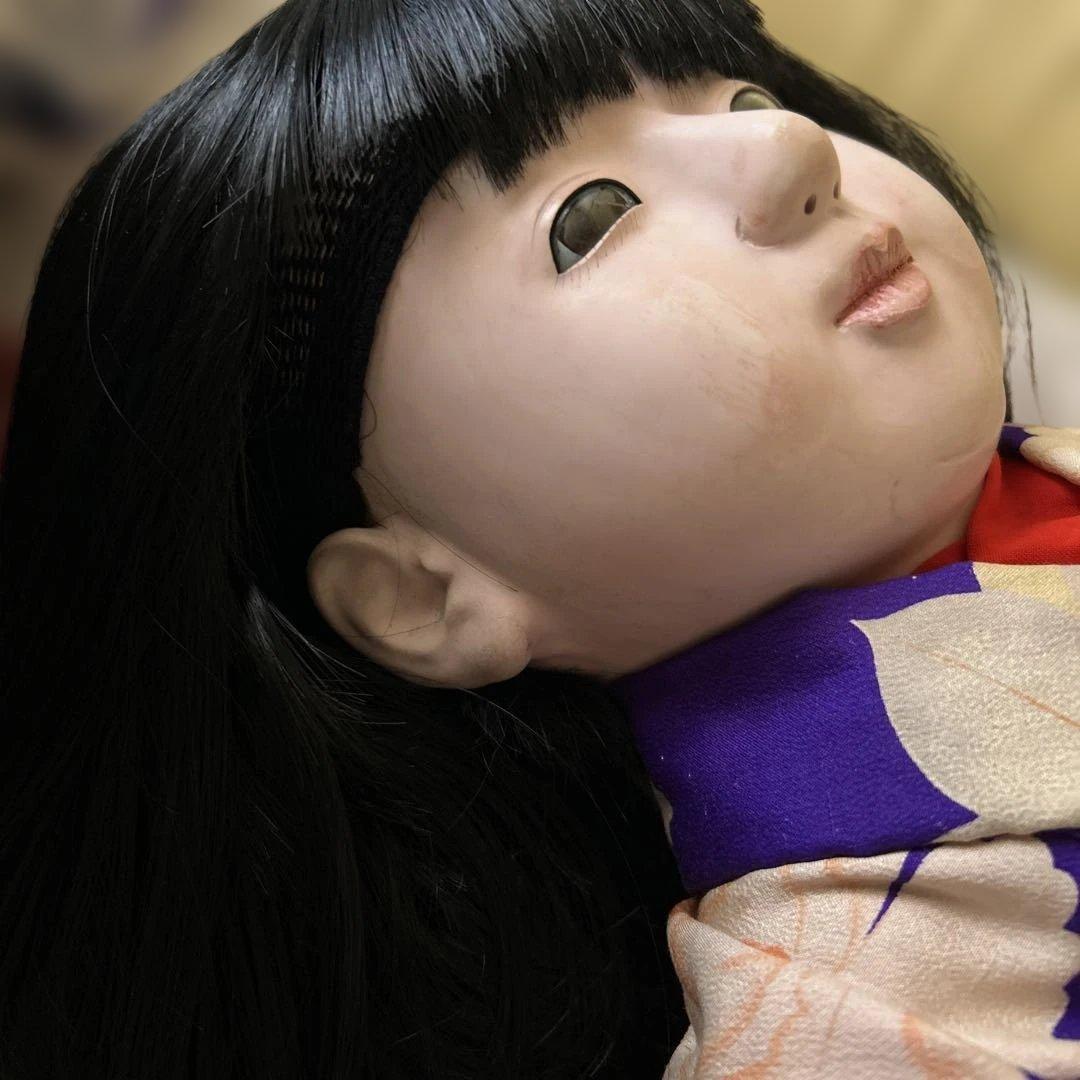 市松人形 戦前　約100年前　大型73センチ ☆最終価格☆