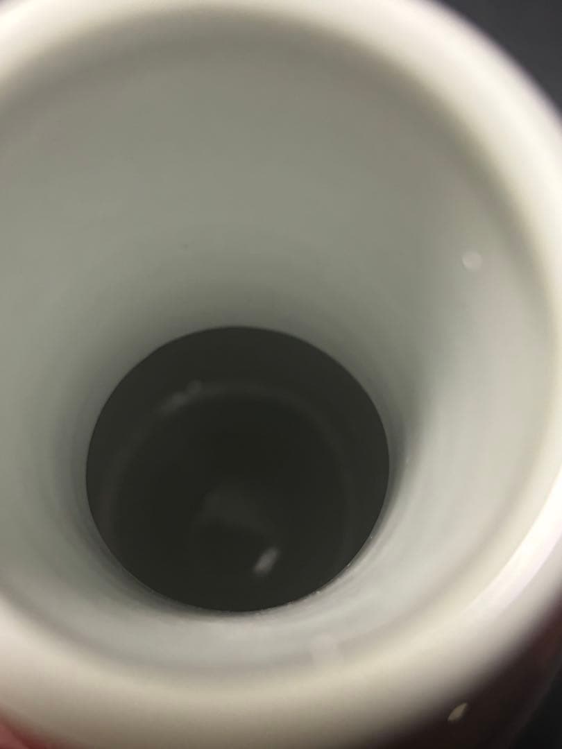 3　中国古美術品　紅釉　天球瓶　花瓶　高さ約22cm 大清康煕年製