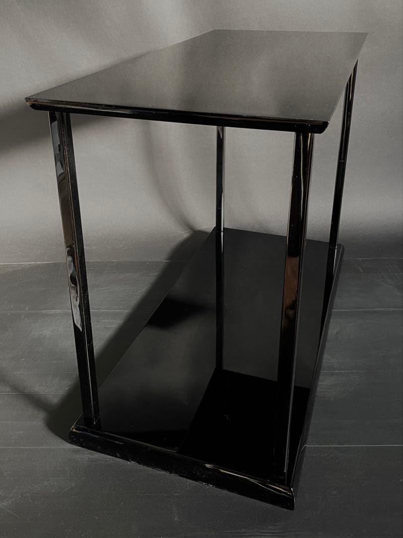 【美品】「母」輪島塗 真台子 塗師 吉端 峰彩 共箱 栞 茶道具 （Fい）