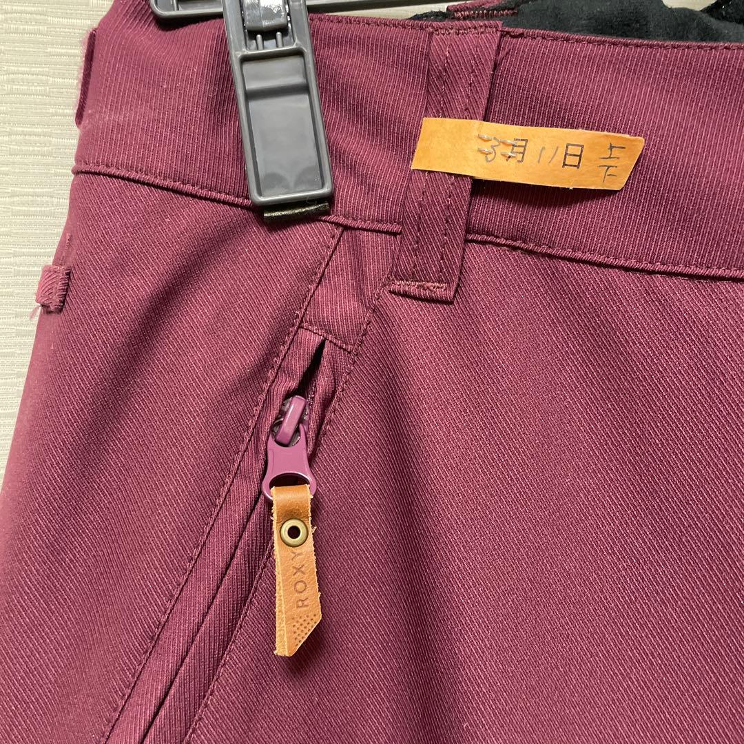 極めて美品✨ ROXY スノーボードパンツ バーガンディ Mサイズ