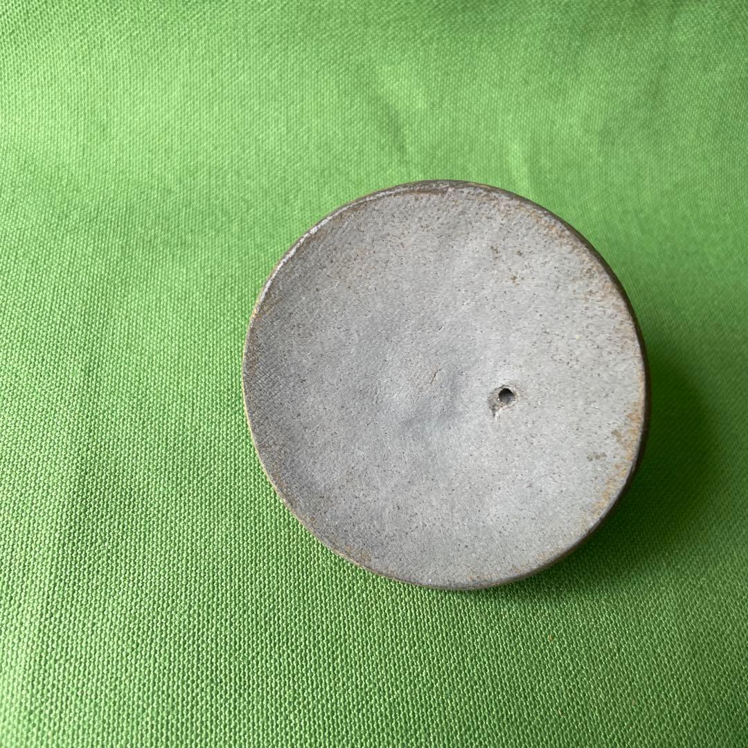 備前焼手びねり 宝瓶 竹摘み さんぎり①