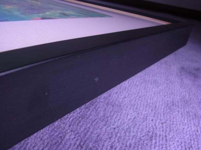 棟方志功　大判風呂敷　くちなし妃の柵　大首　版画絵　専門店額装品　布地印刷　染作