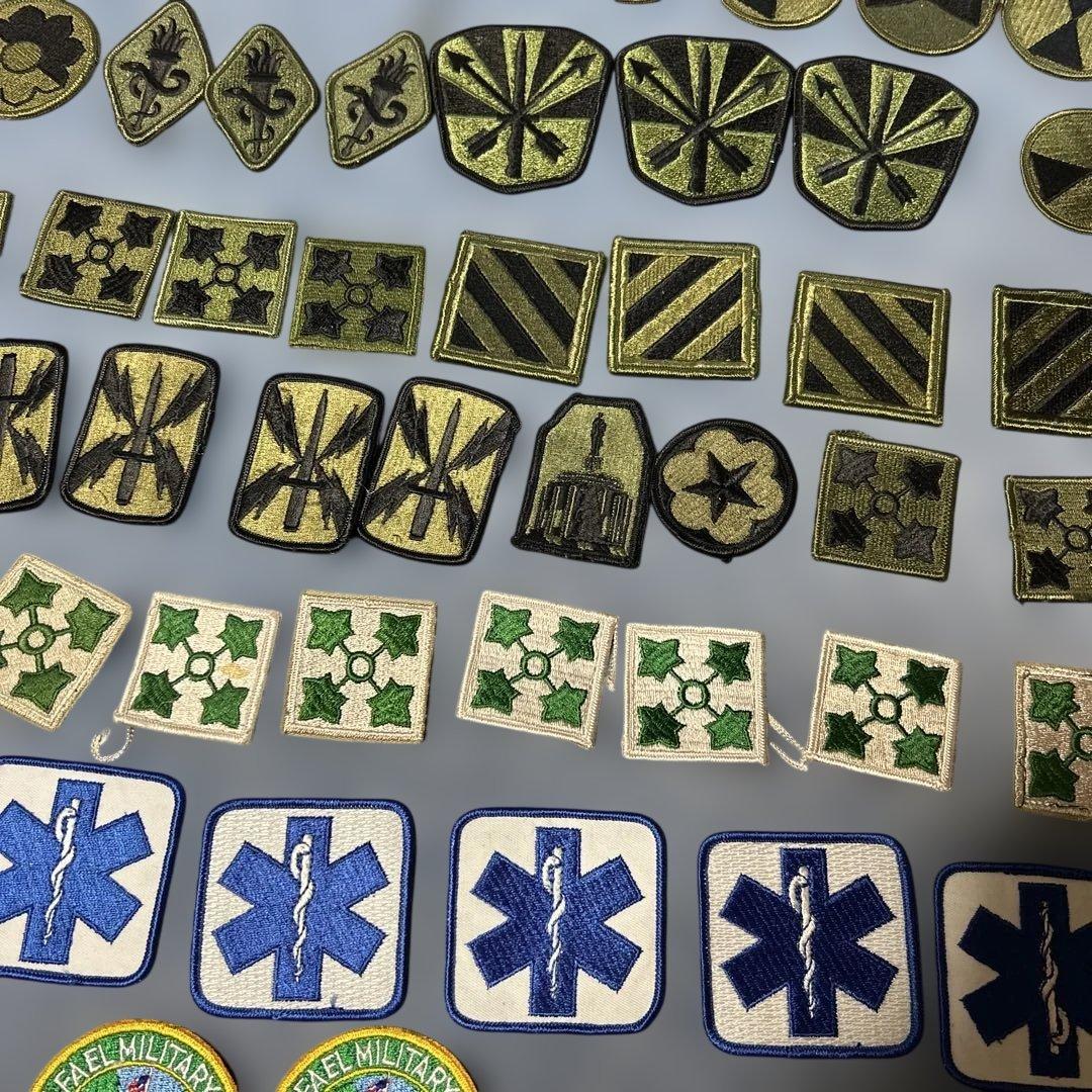 軍用刺繍パッチセット 76枚まとめ売り　ビンテージワッペン　軍物