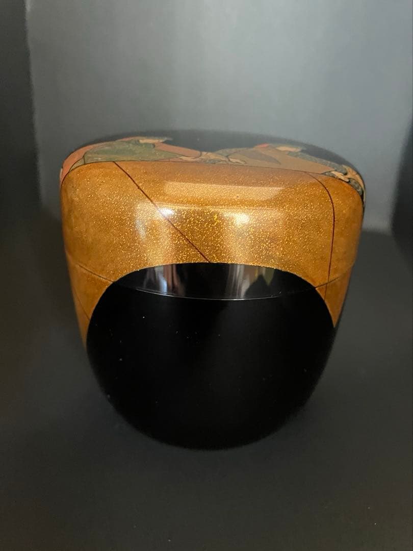 大棗　一后一兆作　人形廻ノ図　山田宗囲書附