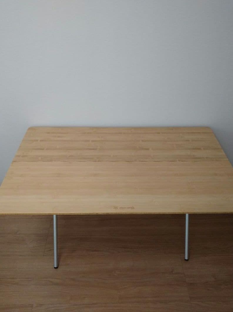  peak ワンアクションテーブルロング竹 収納ケース付き