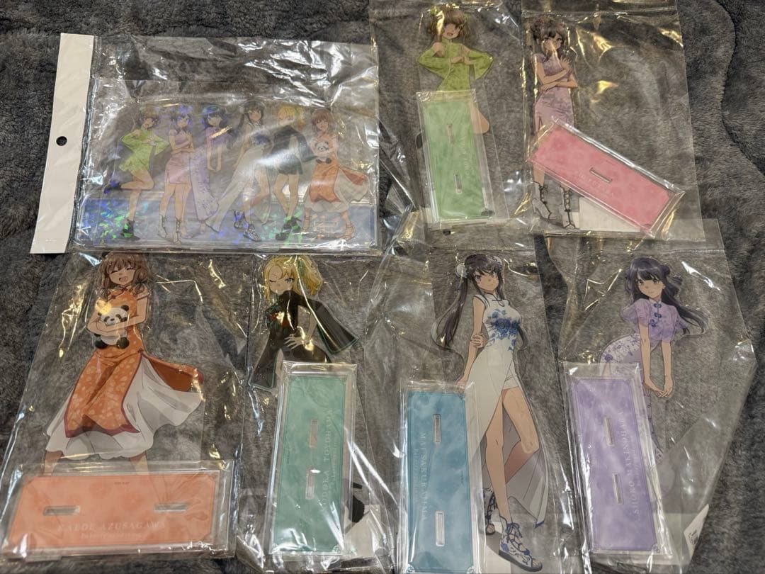 青春ブタ野郎シリーズ　アクリルスタンド チャイナドレスver 5人+ 集合