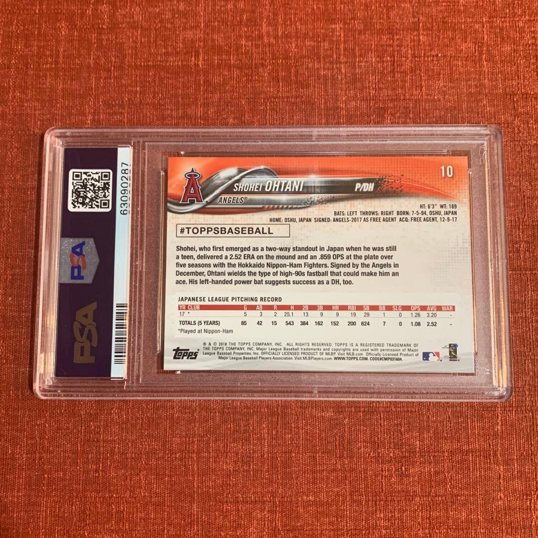 [開幕戦セール!] 2018 Topps 大谷翔平 ルーキーカードPSA-10