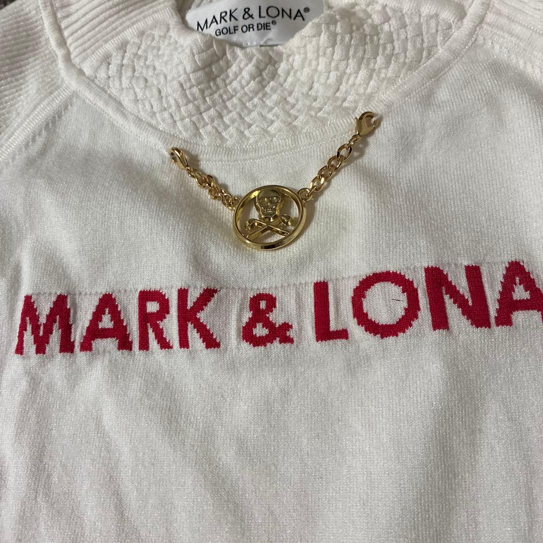 MARK & LONA ホワイト長袖セーター 38