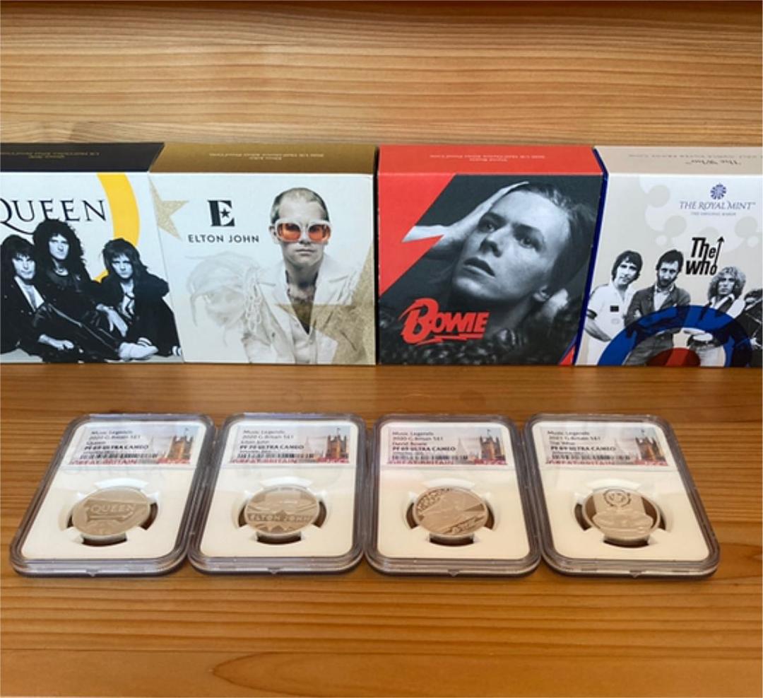 ミュージックレジェンド　1ポンドプルーフ銀貨