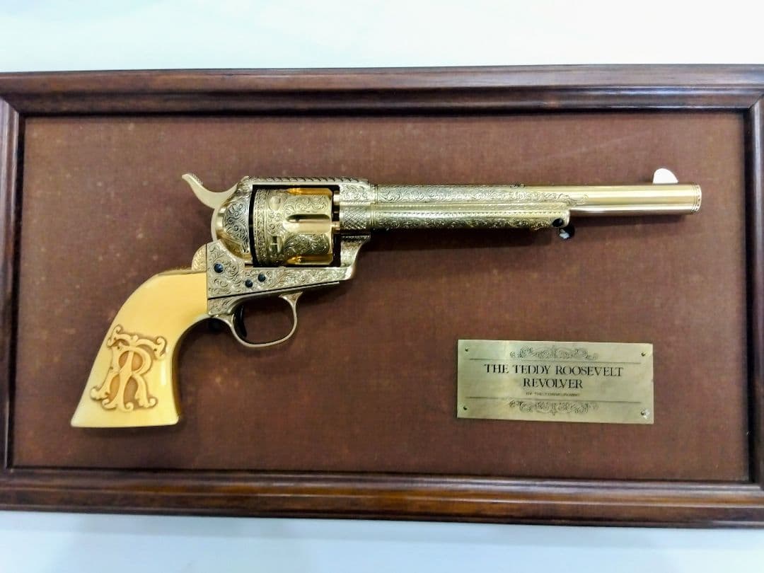 フランクリンミント テディ・ルーズベルト・リボルバーモデルガン金属製装飾銃